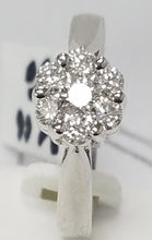 Load image into Gallery viewer, 7/0.50 Cts Solitaire Look Illusion setting Cluster Ring