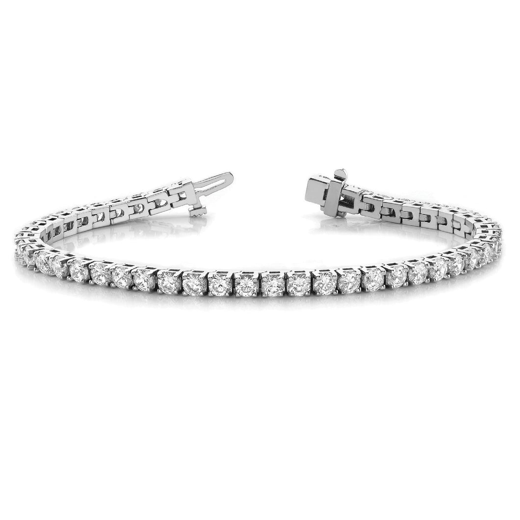 5.00 Cts 4 Prong Tennis Diamond Bracelet