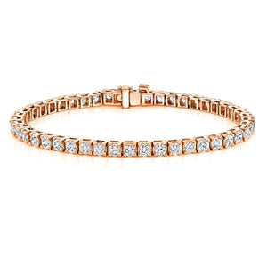 5.00 Cts 4 Prong Tennis Diamond Bracelet