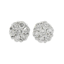 Load image into Gallery viewer, 0.25 Cts  14st Cluster Earring 14K SCREW BACK