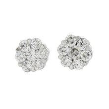 Load image into Gallery viewer, 0.50 Cts  14st Cluster Earring 14K SCREW BACK