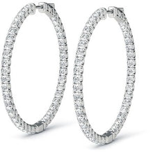 Load image into Gallery viewer, 3..00 Cts Diamond Hoop Earring H-I Si - 2